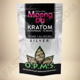 O.P.M.S. Silver - Green Vein Maeng Da120caps Bag