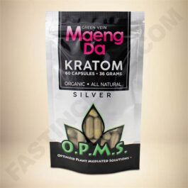 O.P.M.S. Silver - Green Vein Maeng Da 60caps Bag