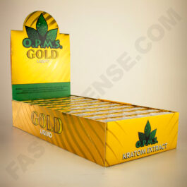 O.P.M.S. GOLD LIQUID KRATOM - 50 COUNT 8.8ML BOTTLES