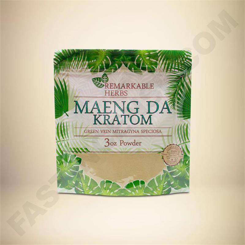 Remarkable Herbs - Green Vein Maeng Da 3oz Powder Bag
