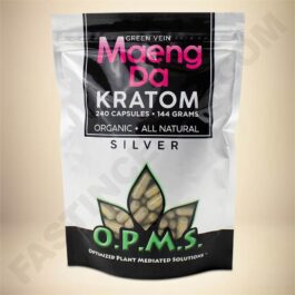 O.P.M.S. Silver - Green Vein Maeng Da 240caps Bag