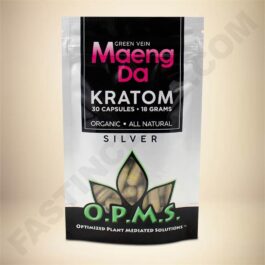 O.P.M.S. Silver - Green Vein Maeng Da 30caps Bag