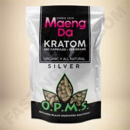 O.P.M.S. Silver - Green Vein Maeng Da 480caps Bag