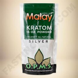 O.P.M.S. Silver - Green Vein Malay 16oz Powder Bag
