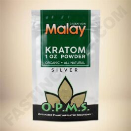 O.P.M.S. Silver - Green Vein Malay 1oz Powder Bag