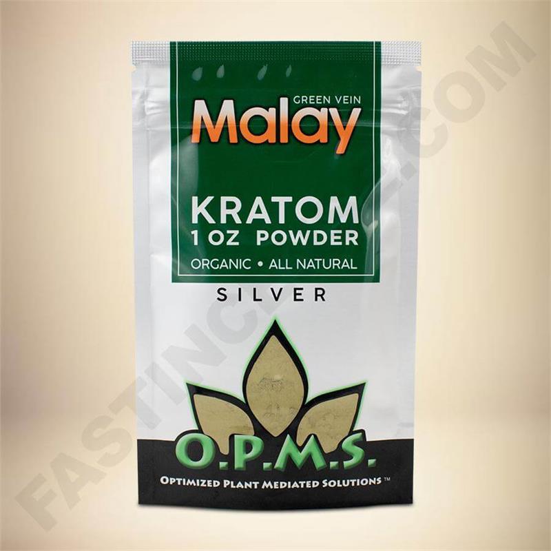 O.P.M.S. Silver - Green Vein Malay 1oz Powder Bag