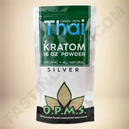 O.P.M.S. Silver - Green Vein Thai 16oz Powder Bag