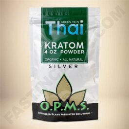 O.P.M.S. Silver - Green Vein Thai 4oz Powder Bag