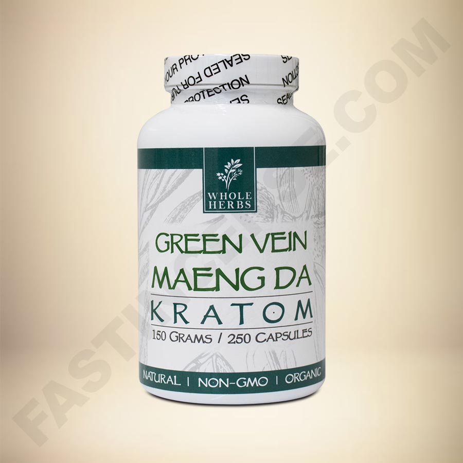 Whole Herbs - Green Vein Maeng Da 250caps Bottle