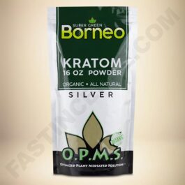 O.P.M.S. Silver - Super Green Vein Borneo 16oz Powder Bag