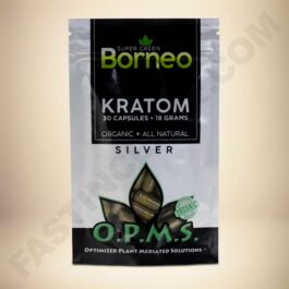 O.P.M.S. Silver - Super Green Vein Borneo 30caps Bag