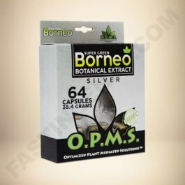 O.P.M.S. Silver - Super Green Vein Borneo 64caps Box