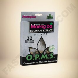 O.P.M.S. Silver - Green Vein Maeng Da 32caps Box