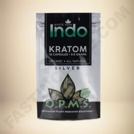 O.P.M.S. Silver - White Vein Indo 16caps Bag