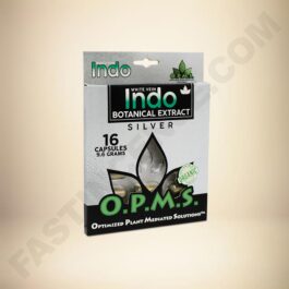 O.P.M.S. Silver - White Vein Indo 16caps Box
