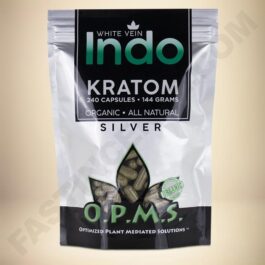O.P.M.S. Silver - White Vein Indo 240caps Bag