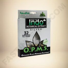 O.P.M.S. Silver - White Vein Indo 32caps Box