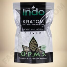 O.P.M.S. Silver - White Vein Indo 480caps Bag