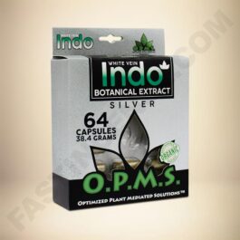 O.P.M.S. Silver - White Vein Indo 64caps Box