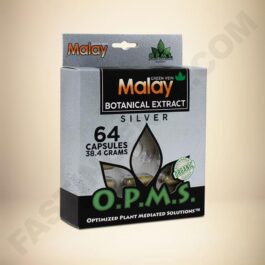 O.P.M.S. Silver - Green Vein Malay 64caps Box
