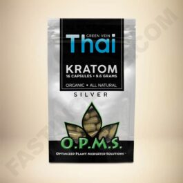 O.P.M.S. Silver - Green Vein Thai 16caps Bag