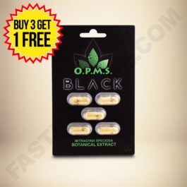 OPMS Black capsule card 5 count with buy 3 get one free badge