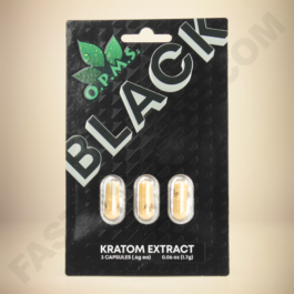 O.P.M.S. KRATOM - BLACK - 3CT